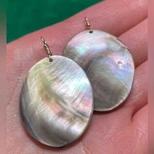 Lot of Two Abalone Shell Pendants